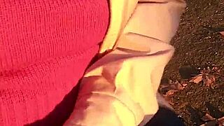stranger girl in the park flashing and go to my house
