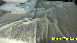 asian babe fingers her tight thick ass deep