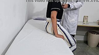 Medical Examination Of Patients Abdomen In Office