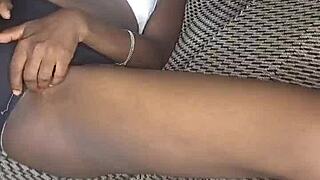 i playin wit my pussy as horny student