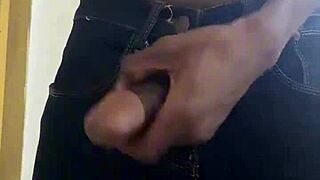 big dick college teen jerks in public