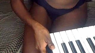 i playin wit my pussy as horny student