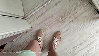 Friends mom buys sneakers then gets fucked