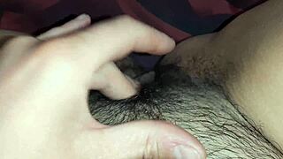 Stepmom and stepdaughter touch themselves together