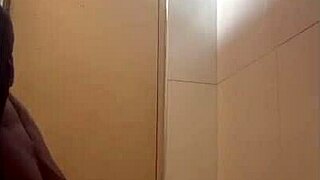 bbc in public washroom close up