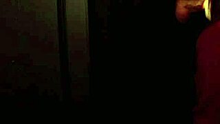 Student sucks cock at the gloryhole