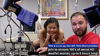 Freshman Raya Nguyen Gets Hitachi Orgasms By Doctor Tampa