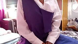 Small student rides pillow hard!