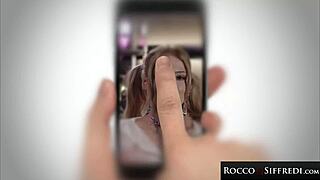 Rocco Siffredi - Hottie From Paris Takes Hardcore Huge Cock Railing