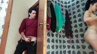 Stepsis wants bathroom sex bent over in shower