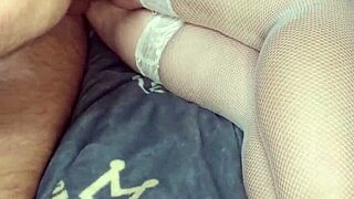 Young student with red heels begs to fill her pussy with hot cum