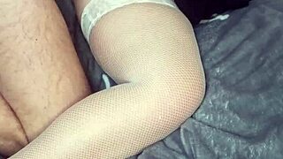 Young student with red heels begs to fill her pussy with hot cum
