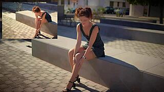 Public nude photoshoot yulieart part 1