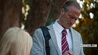 blonde student tempts married professor after class