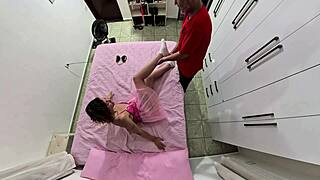stepfather rips costume and cums in mouth