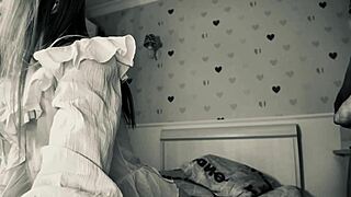 Young latina gets fucked and recorded on security cam