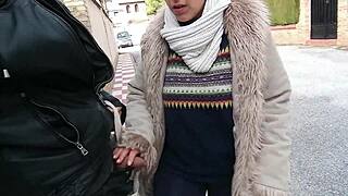 Pov blowjob in street then fuck big ass girl