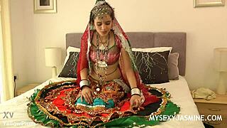 Jasmine mathur porn devi from gujarat in traditional indian garba dress stripping naked
