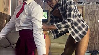 Hot horny african colledge student came to visit her lecturer