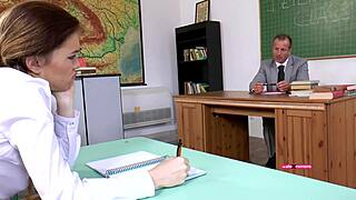Nympho Student Wants Teachers Dick Short