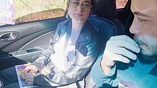 Aluna Pega Carona Com Professor E Da O Cu No Carro
