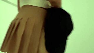 sexy latina college girlfriend fucked hard right after he got home