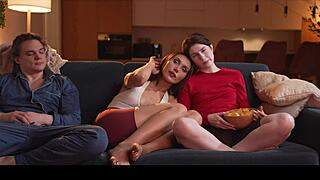 Watching movie led to juicy threesome with tim team