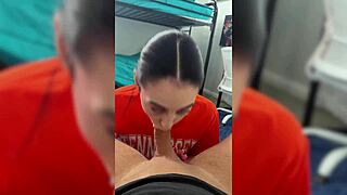 College track athlete visits dorm - dolly paige