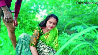 Dehati Village Girl Outdoor Fun With Jija In Field