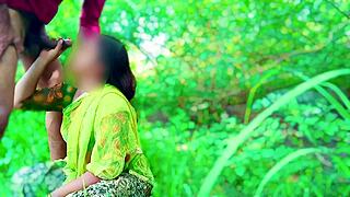 Dehati Village Girl Outdoor Fun With Jija In Field