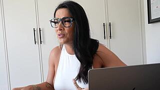 My Big Titty Professor Sneaks Into Dorm Room