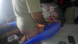 hot pregnant 19 year old stepsis gets massive creampie