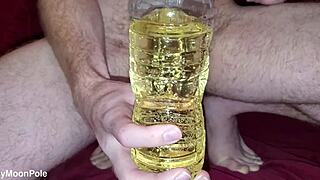 peeing in a bottle in my bedroom
