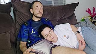 Stepsister seduced by half brother while watching Brazil game