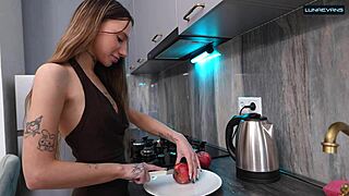 my hot gf wants kitchen fun now 😍