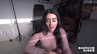 i farted out my stepdads creampie because i caught him watching porn