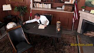 bully student rides dildo on principals desk