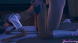 Yaoi femboy - pov simon gets fucked in the gym storage room - anime manga gay