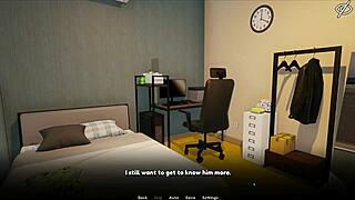 my femboy roommate got caught masturbating with a dildo in the game