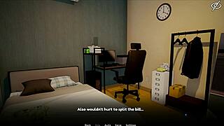 my femboy roommate got caught masturbating with a dildo in the game