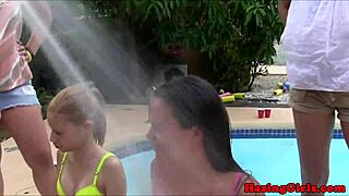 Hazing Lesbians Dildofucked Outdoors