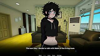 my femboy roommate got caught masturbating with a dildo in the game