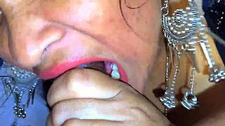 rajasthani bhabhi gave sloppy blowjob to dever?