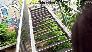 Pov public extreme teen 18 fucked at train station got caught