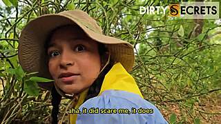 my students sneak away for a secret fuck in forest