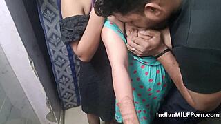 DESI VILLAGE couple tries first threesome with wife
