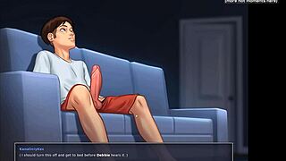 Wow! Sexy spolubývajúca dáva horúci blowjob a footjob na kamere!