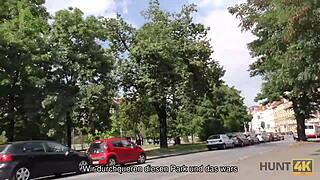 Hunt4k captura sexo cru por dinheiro na câmera escondida em Praga