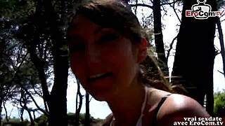 Teen 18+ amatir Prancis flash dan bang keras di tempat umum