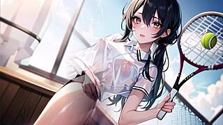 хеј, хоћеш ли да гледаш аниме тинејџерку 18+ како игра тенис нецензурисано?